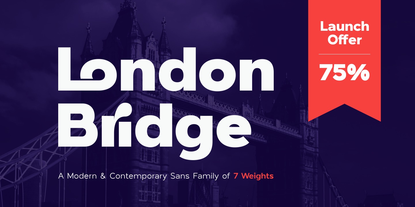 Beispiel einer London Bridge-Schriftart #16